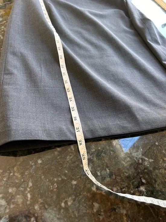 NWOT Quince Italian Wool short Sleeve Dress in Coal Melange. Sz 14. - Picture 6 of 7